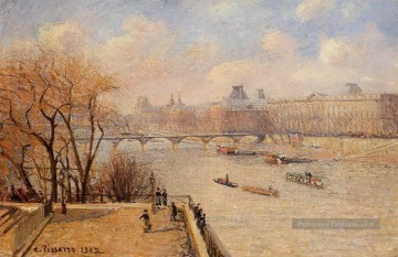 la terrasse surélevée du pont neuf 1902 Camille Pissarro Peinture à l'huile